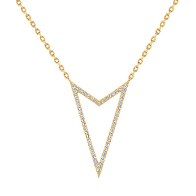 yellow gold rock star diamond pendant necklace