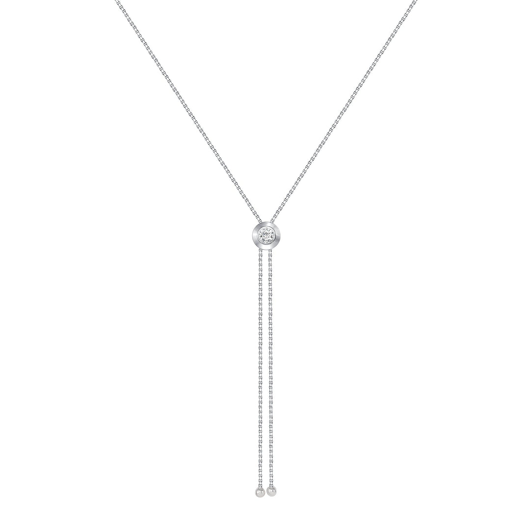 Solid Gold and Diamond Adjustable Rodeo Necklace
