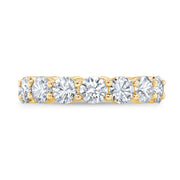 7 Carats Round Eternity Ring G-H Color SI1 Clarity ALL GIA