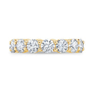 6 Carat Round Cut Eternity Band All GIA Certified G Color SI1 Clarity