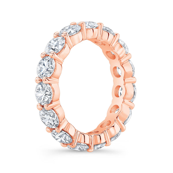 6 Carat Round Cut Eternity Band All GIA Certified G Color SI1 Clarity