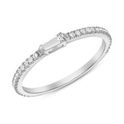 Royalty Baguette & Round Diamond Ring