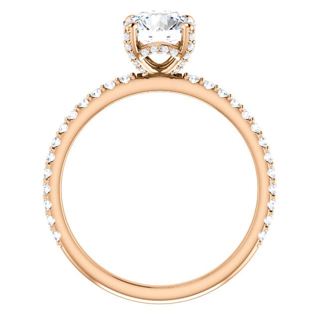 2.10 Ctw Engagement  Hidden Halo Ring Set G Color VS2 GIA Certified