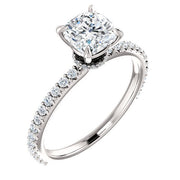 Galaxy Cushion Cut Diamond Engagement Ring