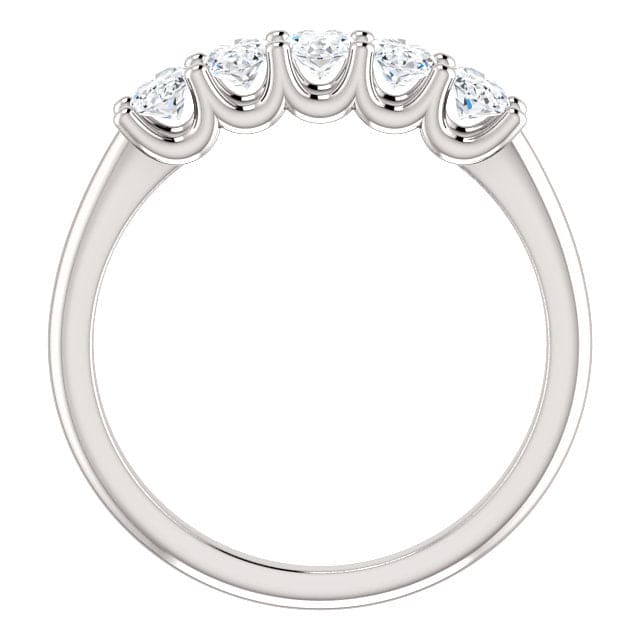 1 carat 5 stone oval diamond ring f g color si1 clarity