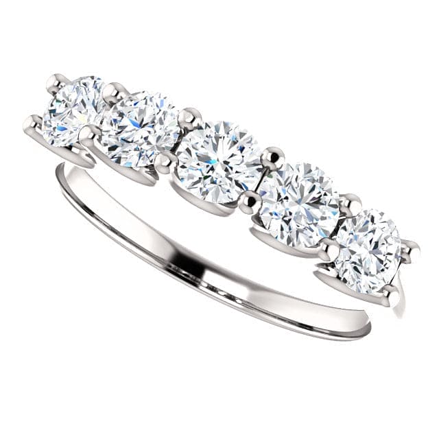 5 Stone Ring Natural Diamonds (1.00 Ctw.)