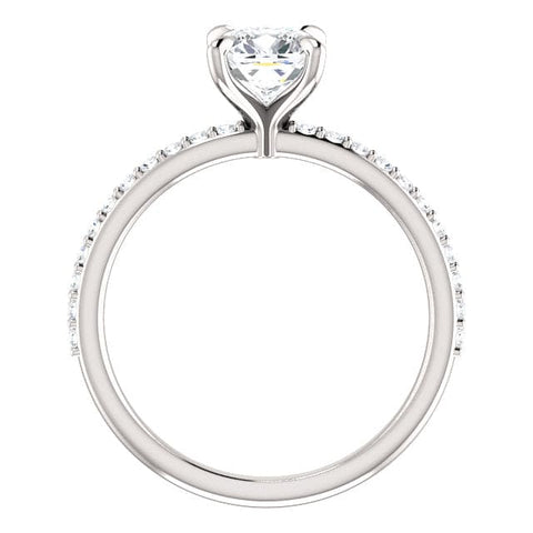 1.70 Ct. Clasico Cushion Cut Engagement Ring Set D VS2 GIA Certified