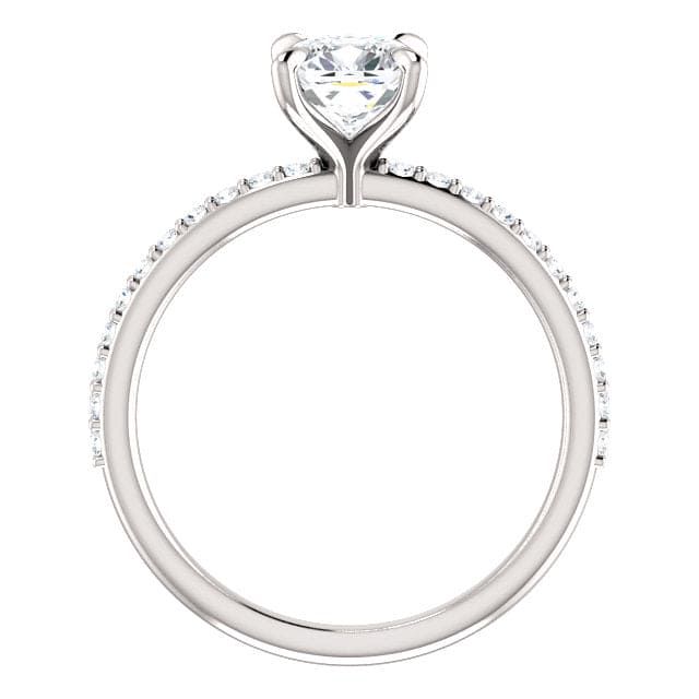 1.80 Ct. Cushion Cut Diamond Engagement Set F Color IF GIA Certified