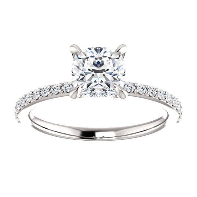 1.80 Ct. Cushion Cut Diamond Engagement Set F Color IF GIA Certified