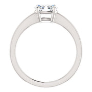 1.50 Ct. East West Oval Engagement Ring H Color VS2 GIA Certified