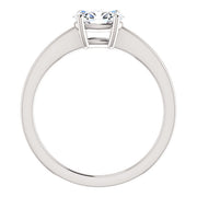 1.50 Ct. East West Oval Engagement Ring G Color VS2 GIA Certified