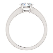 1.20 Ct. East West Oval Engagement Ring F Color VS2 GIA Certified