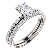 Oval Cut Diamond Ring Set