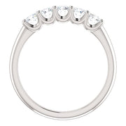 5 Stone Diamond Ring Round Cut (0.50 Ctw.)