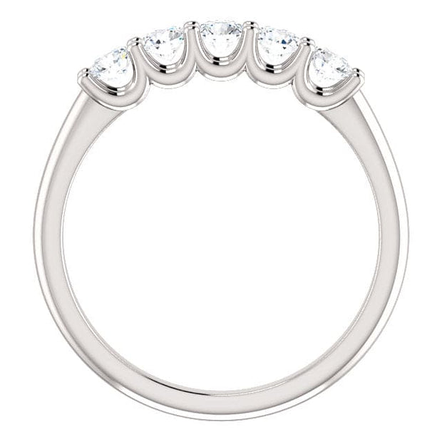 5 Stone Diamond Ring Round Cut (0.50 Ctw.)