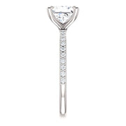 2.60 Ct. Princess Cut Diamond Ring & Matching Band I Color VS1 GIA Certified