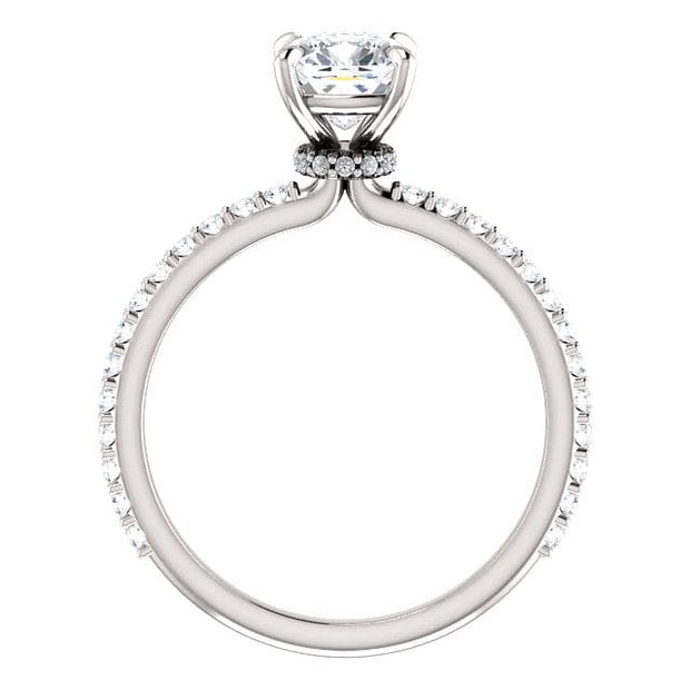 2.20 Ct. Cushion Cut Under Halo Ring G Color VS1 GIA Certified