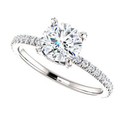 1.50 Ct. Hidden Halo Round Cut Engagement Ring G Color VS2 GIA Certified