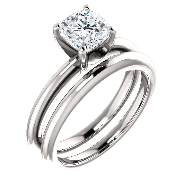 1.50 Ct. Classic Solitaire Cushion Cut Diamond Ring G Color VS2 GIA Certified