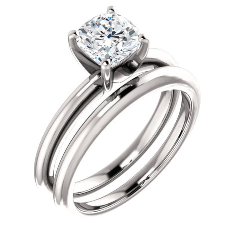 1.50 Ct. Classic Solitaire Cushion Cut Diamond Ring G Color VS2 GIA Certified