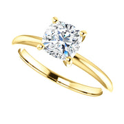 1.00 Ct. Cushion Cut Diamond Ring Classic Solitaire F Color VS2 GIA Certified