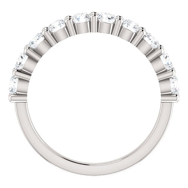 Half Eternity Band Profile View