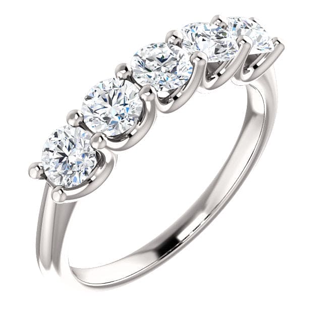 5 stone diamond ring