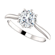 2.05 Ct. Round Cut 8 Prong Diamond Engagement Ring G Color SI1 GIA Certified