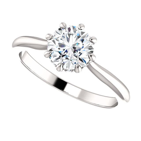 1.05 Ct. 8 Prong Round Cut Solitaire I Color SI1 GIA Certified