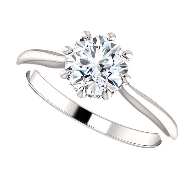 1.05 Ct. 8 Prong Solitaire Ring H Color SI1 GIA Certified