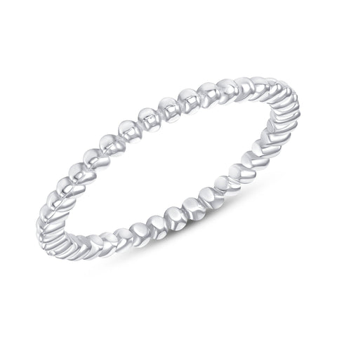 Sun-Kissed Ball Ring Stackable