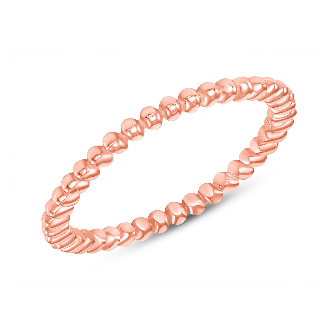 Sun-Kissed Ball Ring Stackable