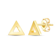 Triangle Gold Earrings