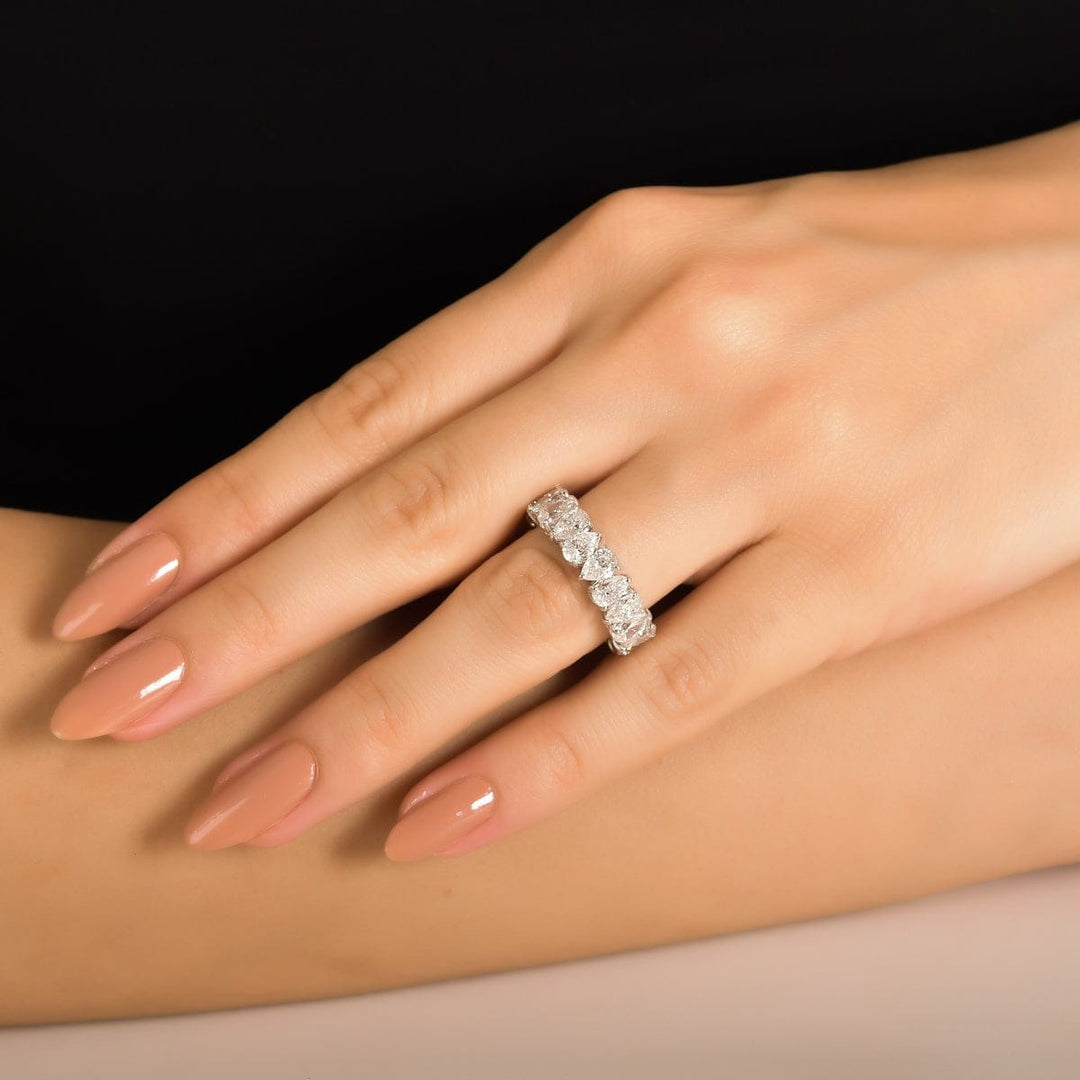 Pear Shaped Eternity Band Natural Diamonds (5 Ctw.)