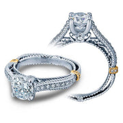 Elegant Round Brilliant Cut Verragio Venetian Engagement Ring