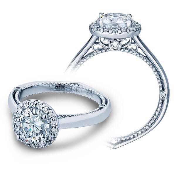 Flawless verragio venetian round brilliant cut diamond engagement ring