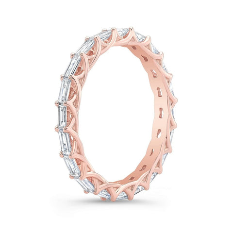 1 Carat Baguette Diamond Eternity Band F-G Color VS1 Clarity
