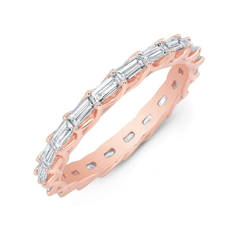 Baguette Diamond Eternity Band F-G Color VS1 Clarity (1 Ctw.)