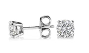 0.80 Ct. Round Diamond Stud Earrings F Color VS2 Clarity GIA Certified 3X