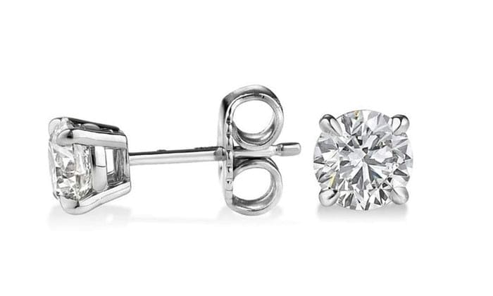2.40 Ct. Round Cut Stud Earrings J Color VS1 Clarity GIA Certified 3X