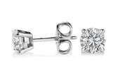 2.40 Ct. Round Brilliant Cut Diamond Stud Earrings J Color VS1 Clarity GIA Certified 3X
