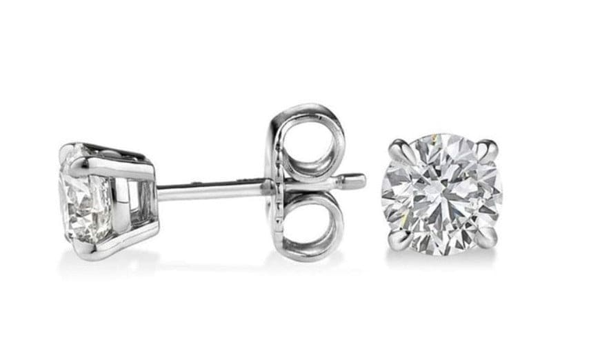 3.00 Ctw. Round Cut Diamond Stud Earrings J Color VVS2 Clarity GIA Certified 3X