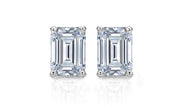 1.00 Ct. Emerald Cut Diamond Stud Earrings