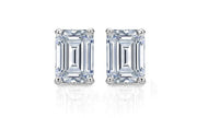 1.50 Ct. Emerald Cut Diamond Stud Earrings