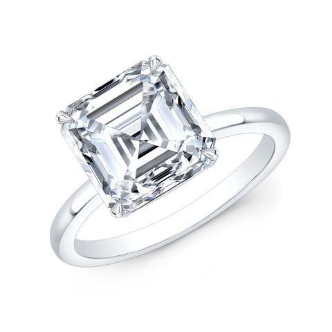 2.00 Ct. Asscher Cut Solitaire Engagement Ring Set G Color VS1 GIA Certified