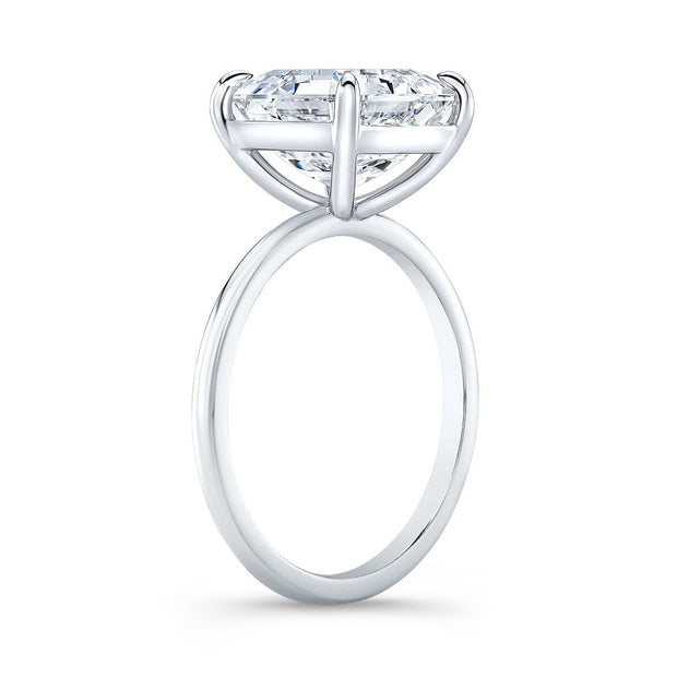 1.00 Ct. Asscher Cut Solitaire Ring Set E Color VS1 GIA Certified