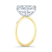 1.00 Ct. Asscher Cut Solitaire Ring Set E Color VS1 GIA Certified