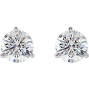 1.40 Ct. Round Cut Martini Diamond Stud Earrings E Color VS1 GIA Certified 3X