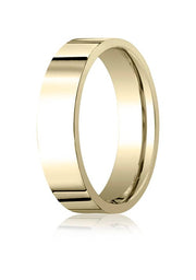 14k Yellow Gold 6.0mm Flat Comfort-Fit Ring - CF26014ky