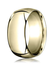 14k Yellow Gold 10.0mm High Dome Heavy Comfort-Fit Ring - CF110014ky